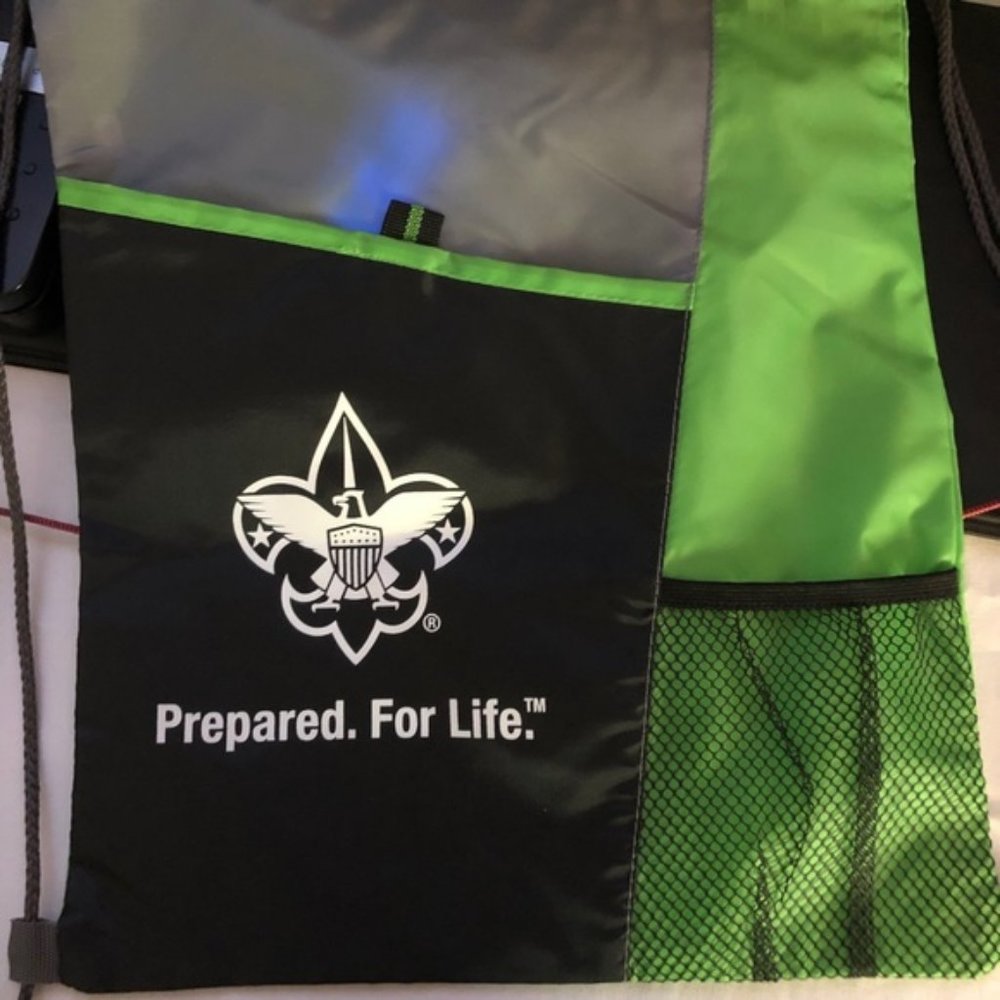 Nylon Drawstring Bag BSA Lime Green Black NEW - Picture 5 of 14